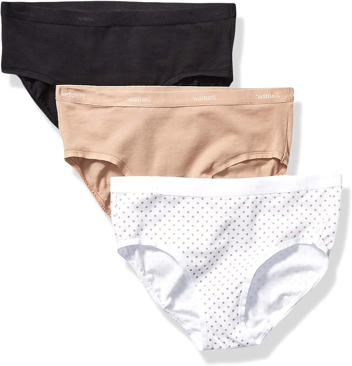 Warner's Women's Cotton Edge 3 Pack Hipster Panties at Amazon Women’s