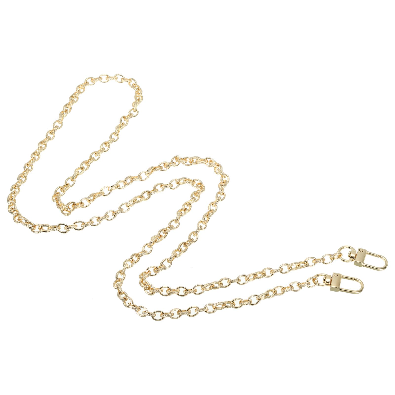 PATIKIL 47 Inch Purse Chain Strap, Metal Chain Strap Replacement Chain for Handbags Shoulder Crossbody Clutch Bags, Light Gold