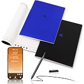 Yuan Sync Smart Notebook with Pen for Note Taking, Smartpen Writting Set | 3-Pack A4 Digital Notebook, Offline Storage, Handwriting for Digitally, Paper Notes Sharing via APP on phone(Android, iOS)