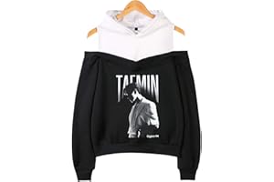 Xkpopfans SuperM Hoodie Pullover Mark Kai Taemin Off The Shoulder Sweatshirt