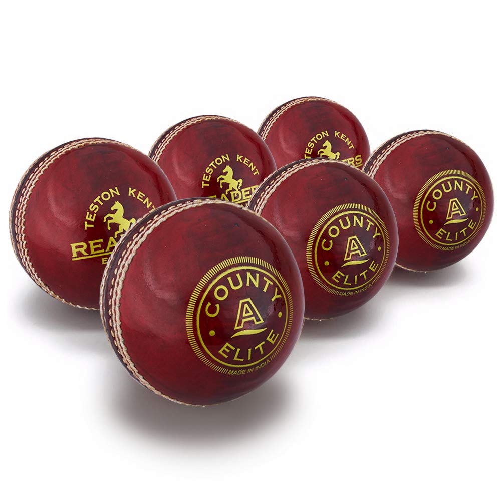Readers County Elite Cricket Ball 5.5oz, Red, Mens (Box Of x6)