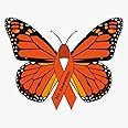 Ms Multiple Sclerosis Awareness Butterfly Bumper Sticker Vinyl Decal 5"