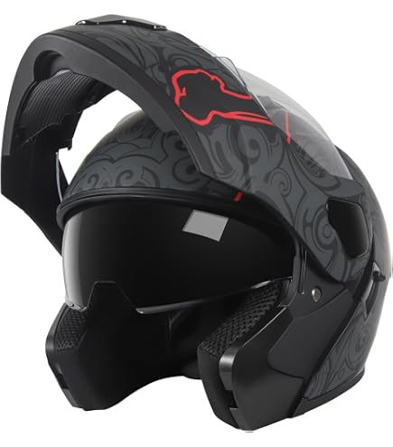 akanemal Amazon.com: VCAN VX28 Full Face Modular Flip-Up Motorcycle Helmet