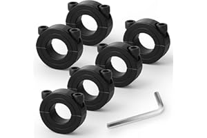 QCQIANG 6 PCS 3/4" Shaft Fixing Ring, Split Fixing Ring with Screws and Wrench