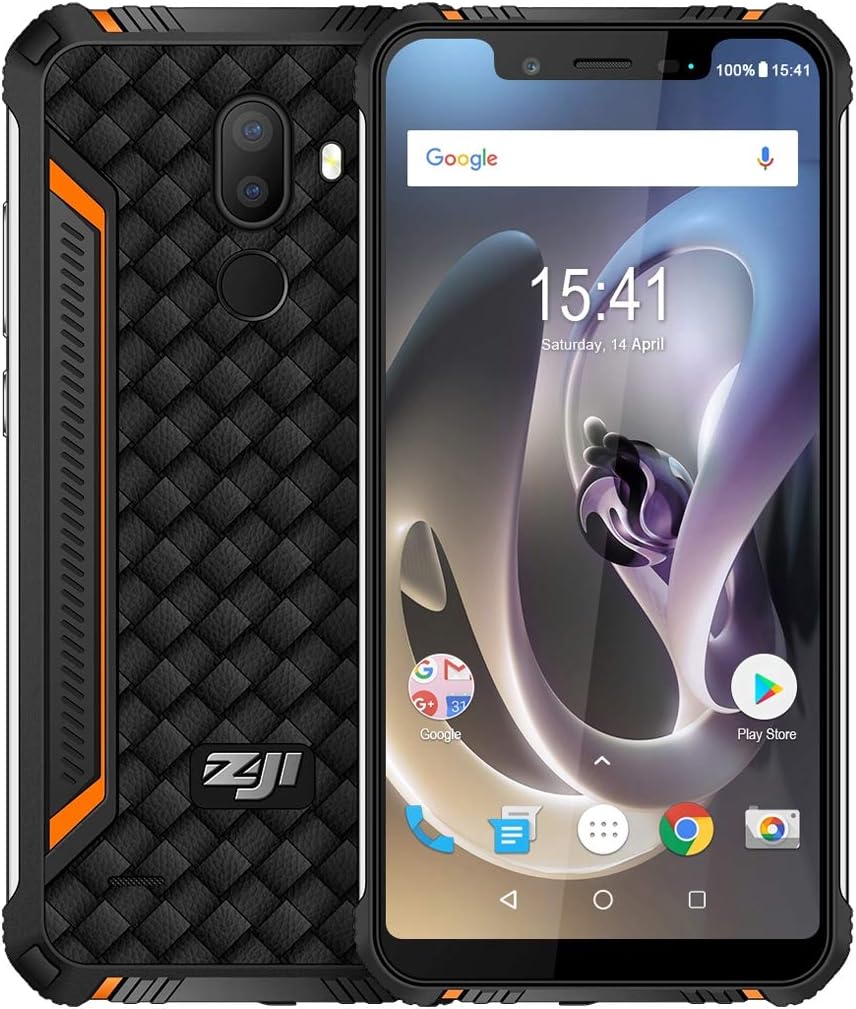 HOMTOM ZOJI Z33 Rugged Phone 3GB+32GB 4600mAh Battery 5.85 inch Android 8.1 MTK6739 Quad Core up to 1.5GHz GSM & WCDMA & FDD-LTE (Orange)
