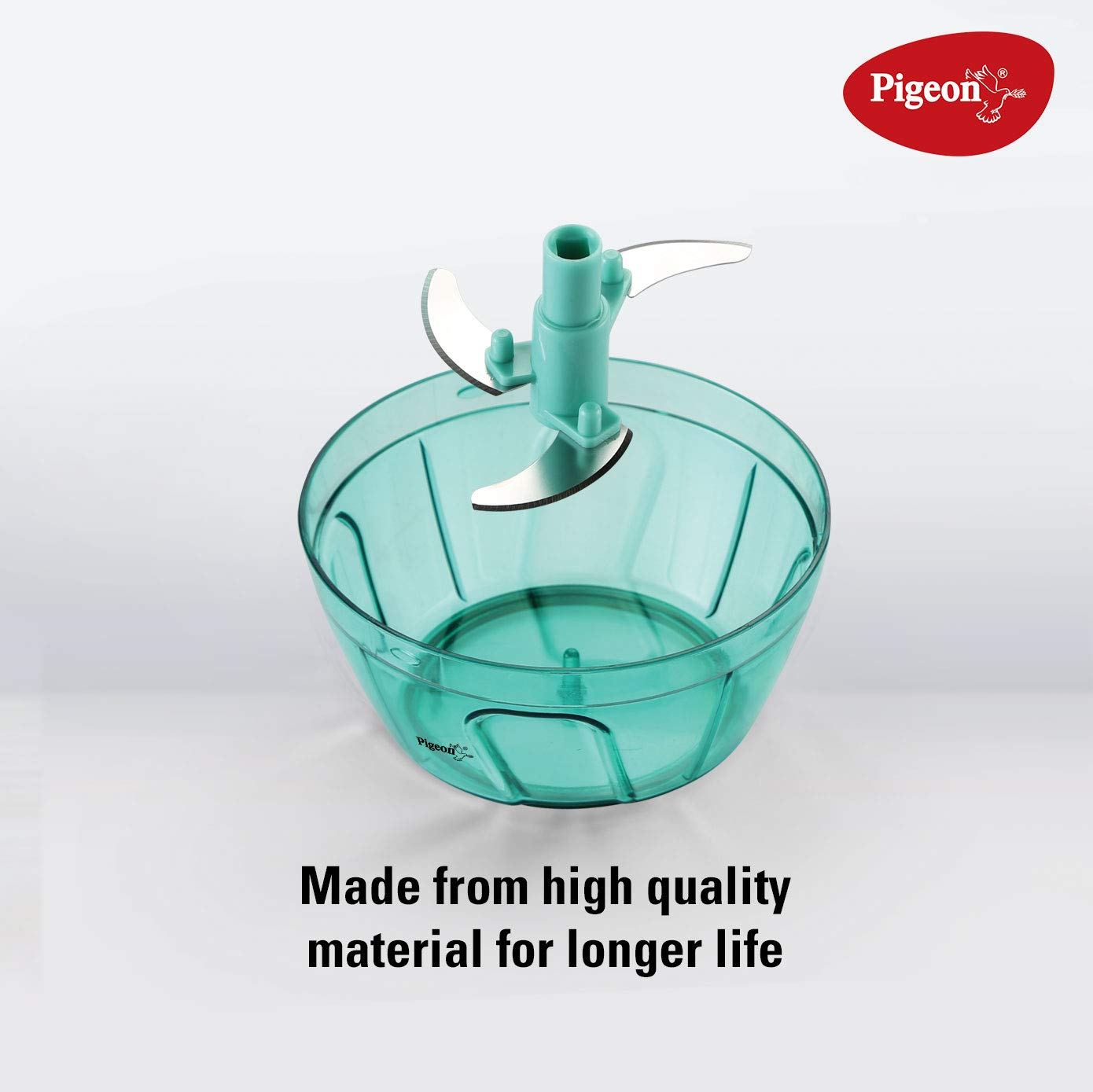 Pigeon by Stovekraft New Handy Mini Plastic Chopper with 3 Blades, Green                                                                 INR 257