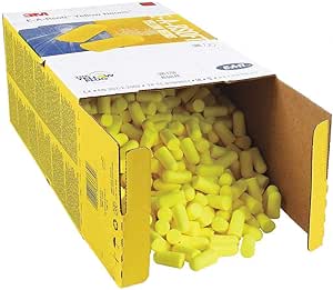 3M Tapones para los oídos, Amarillo, Forma cónica, Caja, Pk500