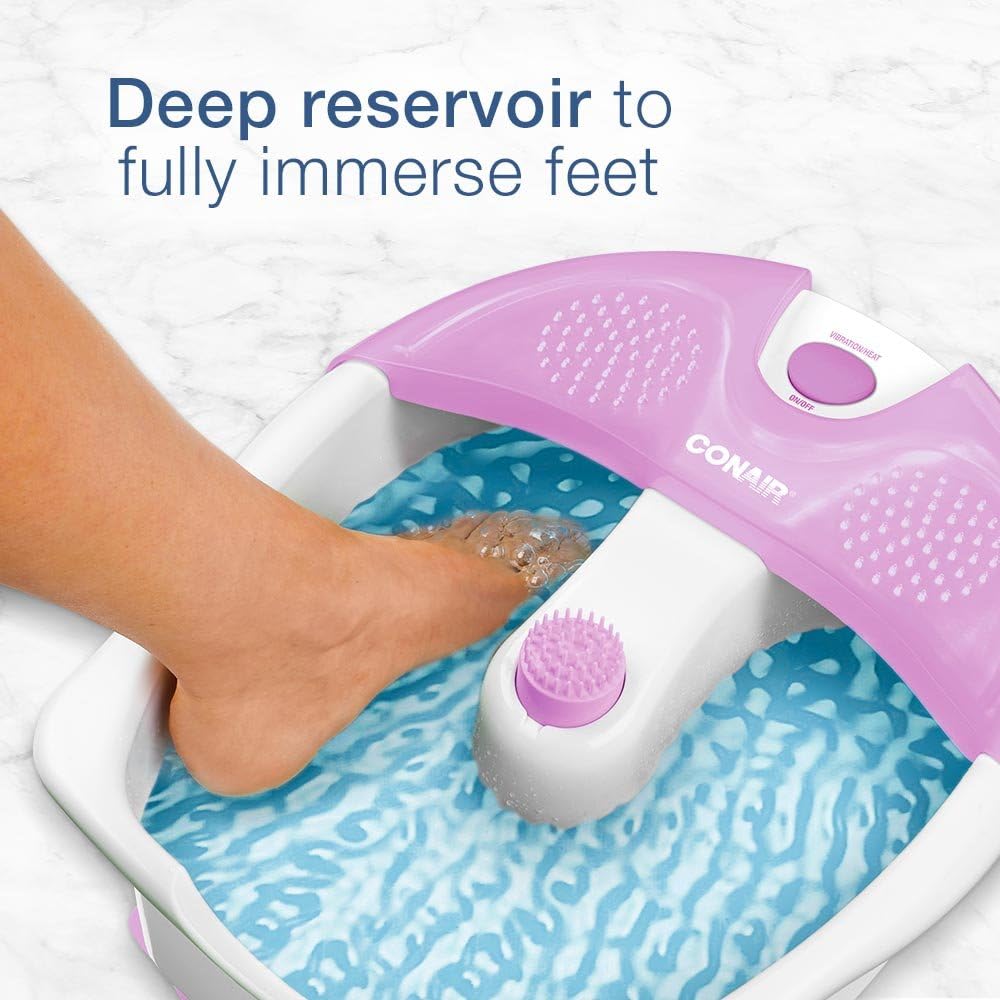 Conair Foot Spa/ Pedicure Spa with Soothing Vibration Massage: Health & Personal Care