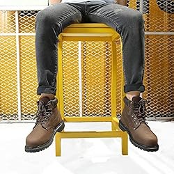 BOIWANMA Work Boots for Men, Steel Toe Leather