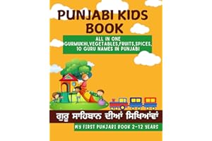 Punjabi Kids Book: ALL IN ONE GURMUKHI,VEGETABLES,FRUITS,SPICES,10 GURU NAMES IN PUNJABI,GURU SAHIB STORIES