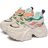 Chunky Sneakers for Women Walking Shoes with a 2.7-Inch Thick Sole - Breathable Mesh Walking Shoes