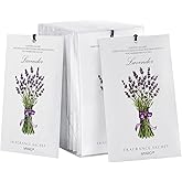 MYARO 12 Pack Lavender Scented Sachets | Odor Eliminator & Air Freshener for Drawer, Closet, Car, Shoes, Gym Bag, Suitcase | Home Fragrance Gift Set
