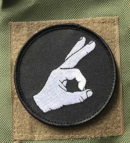 PUNCH GAME CIRCLE GAME PATCH made you look velcro punch biker vest