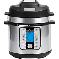 Emeril Everyday 6 QT Pressure Air Fryer, 5 Pc Accessory Pack, Silver