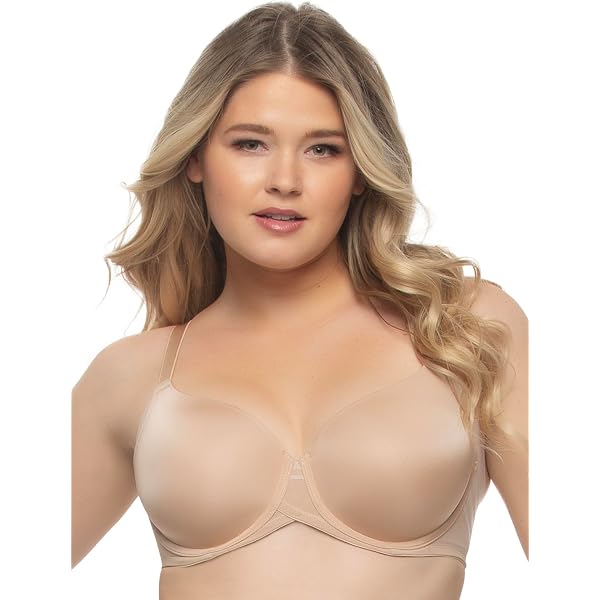Rosa Faia Women's Selma Big Cup Underwired Bra - Size 34F, Rosewood With Lace Mesh Panels - View #4