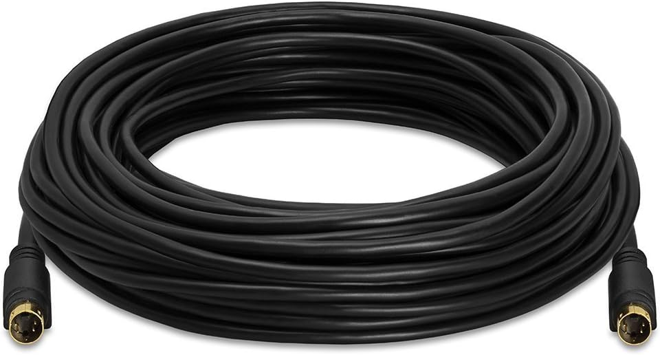 Gold 12Ft S-Video Cable for TV/HDTV/DVD/VCR/Camcorder