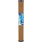 ICEPURE 5 Micron 20" x 2.5" Whole House Activated Carbon and KDF Water Filter Cartridge, Heavy Metal Removal Filter Replacement for EP-20, C1-20, F3WCB32, CTO20-KDF, 1PACK
