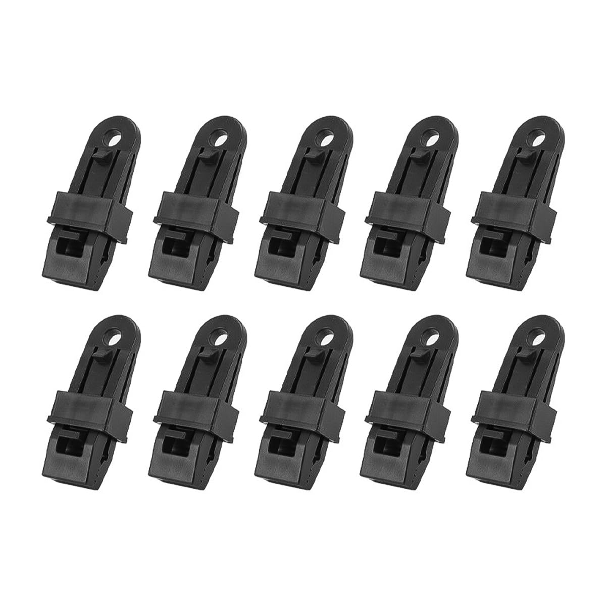 ZONADAH 10Pcs Adjustable Tent Tarps Clip Tarpaulin Clips Lock Grip Reusable Tarp Awning Windproof Clamps for Tent Awning Tarpaulin Outdoor Camping Canopy