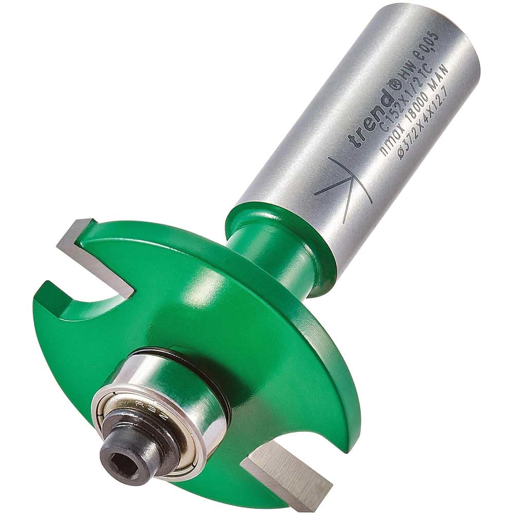 Trend CraftPro Biscuit Jointer Router Cutter Bit, 1/2 Inch Shank, For Biscuit Sizes 0, 10, 20, Tungsten Carbide Tipped, C152X1/2TC