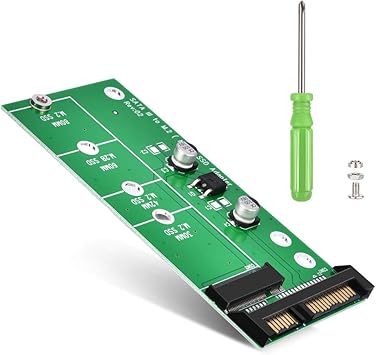 ELUTENG M2 Adaptador SATA a SATA III de 22 Pines para NGFF M.2 SATA Key