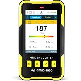Nuclear Radiation Detector GQ GMC-800 USA Design Product US National Standard Large Color LCD Display 5 Alarm Types Dosimeter Data Save &amp; Global Share Beta Gamma X-ray Portable Multifunction Device