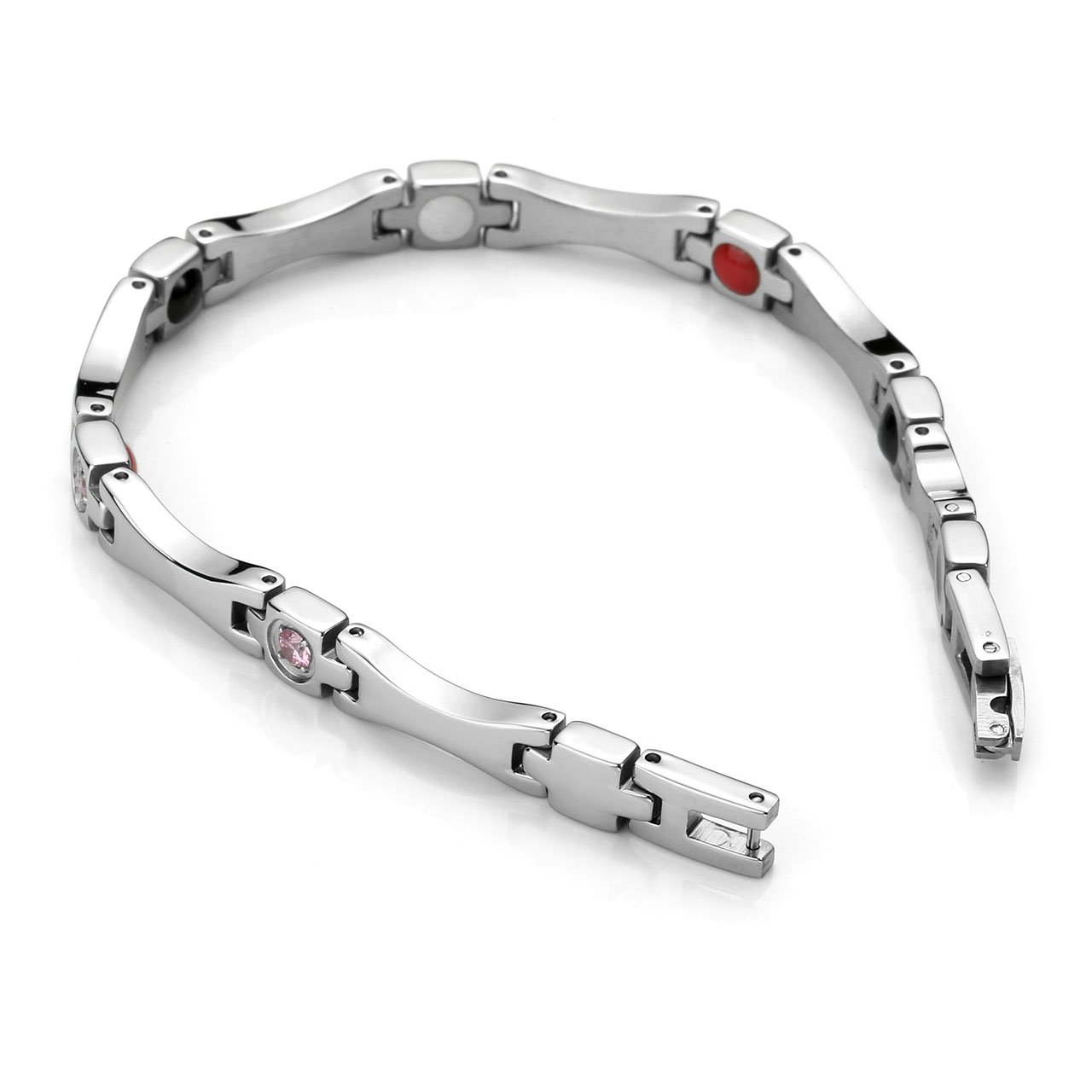 Jovivi 4 en 1 Bracelet d\'Energie avec Ziron Rose Forme \