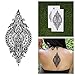 Tattify Large Intricate Mandala Temporary Tattoo - Treasure Trove (Set of 2) - Other Styles Available and Fashionable Temporary Tattoos - Tattoos that are long lasting and Waterproof