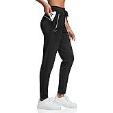 BROKIG Women's Cloudloft Joggers Zipper Pocket,Casual Soft Sweatpants Athletic Tapered Pants for Women Lounge Workout