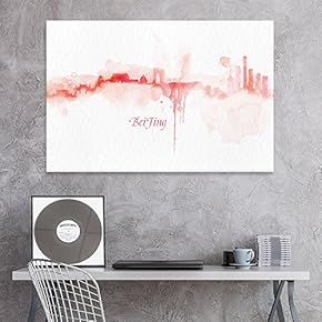 Impressionism Watercolor Style City Landscape of Beijing