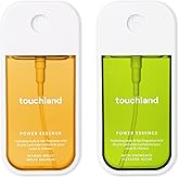 Touchland Power Essence Hydrating Body & Hair Fragrance, GOLDEN INDULGENCE DUO (Mango Mojo + Rich Pistachio), 2 FL. OZ. Travel Size Body Mist (Set of 2)