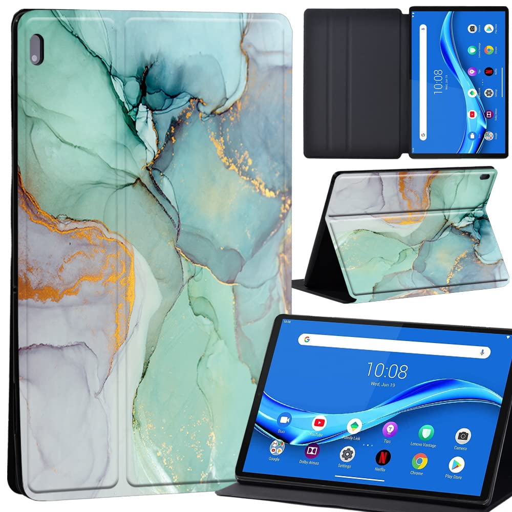 Case For Lenovo Tab M10 FHD Plus 10.3 inch (TB-X606X TB-X606F) Leather Case with Auto Wake-up, Flip Case for Lenovo Tab M10 FHD Plus Cover (light green)