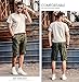INFLATION Mens Flat Front Shorts Casual Relaxed Fit Cargo Shorts 100% Cotton Shorts with Pockets