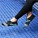 L-RUN Men Women's Barefoot Skin Shoes Quick-Dry Water Shoes for Beach Pool Surf Yoga Exercise Black Blue (L(W:8.5-9,M:6-6.5)=EU39-40