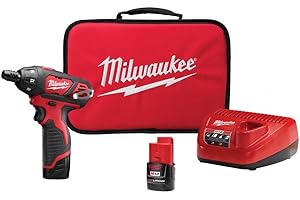 Milwaukee 2401-22 M12 12-Volt Lithium-Ion 1/4 in. Hex Cordless Screwdriver Kit