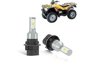 Fit for Honda TRX 350 Rancher 2004-2006 ATV Motorcycle LED Headlight Bulbs, 6000K White High Low Beam Light Bulb 12V 35W 1000