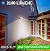 Ustellar 2 Pack 30W LED Flood Light IP66 Waterproof 2100lm 150W Halogen Bulb Equivalent Outdoor Bright Security Lights 2700K Warm White Floodlight Landscape Wall Lights Outsdie Yard Backyard Garage