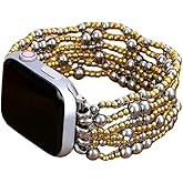Cape Diablo Compatible With Apple Watch Band for Women - Handmade Gemstone Strap - 49mm 46mm 45mm 44mm 42mm 41mm 40mm 38mm Apple Faces Small - Fits 5.75-6.25 inch wrists, Large - Fits 6.5-7.0 inch wrists