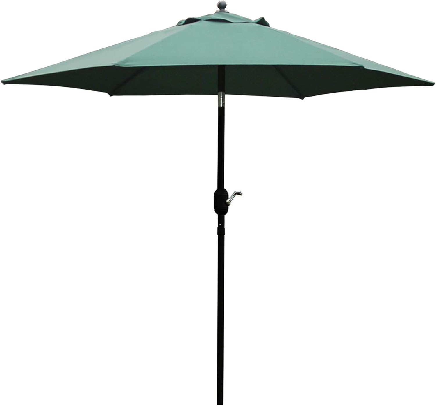 Amazon Com Sunnyglade 7 5 Patio Umbrella Outdoor Table Market Umbrella With Push Button Tilt Crank 6 Ribs Dark Green Garden Outdoor