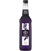 1883 Lavender Syrup for Drinks, Made in France, 1 Liter Plastic Bottle