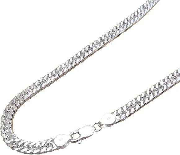 Amazon 極太 ダブル 喜平 ネックレス 50cm 幅7 4mm シルバーネックレス メンズネックレス シルバー925 シルバーチェーン メンズ ネックレス チェーン シルバー 太い 喜平チェーン きへい キヘイ ネックレス 通販