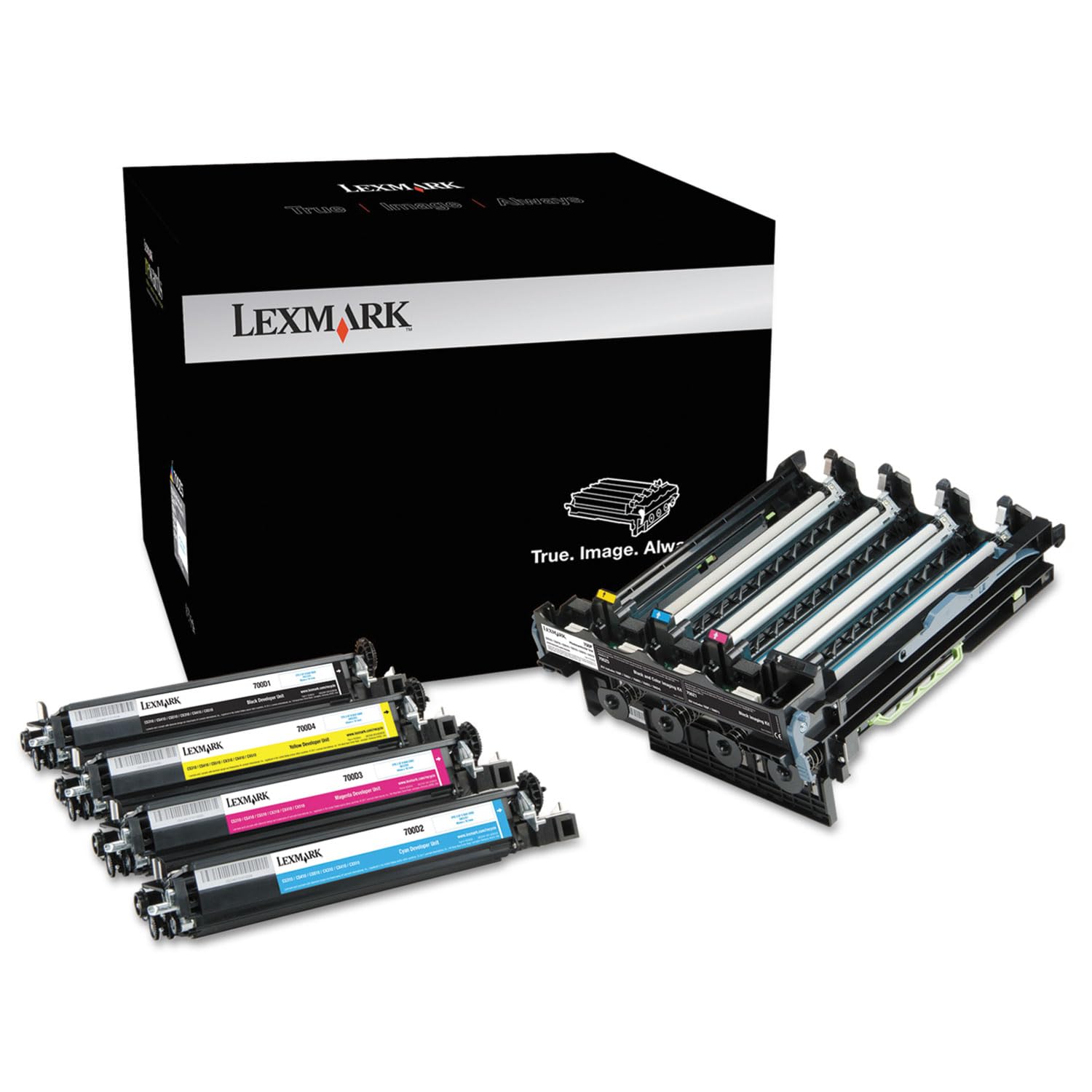 Lexmark 70C0Z50 Imaging Kit, Black/Tri-Color - in