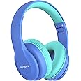 JoySpark Kids Bluetooth Headphones, Lightweight Kids Wireless Headphones for Kids, 85/94dB Volume Limited, 60 Hours Playtime, Bluetooth 5.3, Over-Ear Toddler Headphones with Built-in Mic-Blue