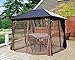 Kozyard Rosana 10'x12' Hardtop Aluminum Permanent Gazebo with 2-layer Sidewalls (Rosana 10'x12')