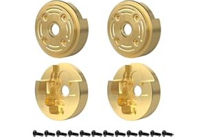 EPINON Heavy Weight 33.3g Brass Wheel Weights Outer Portal Drive Housing Counterweight for 1/24 FMS FCX24 Upgrades Parts (4pcs)