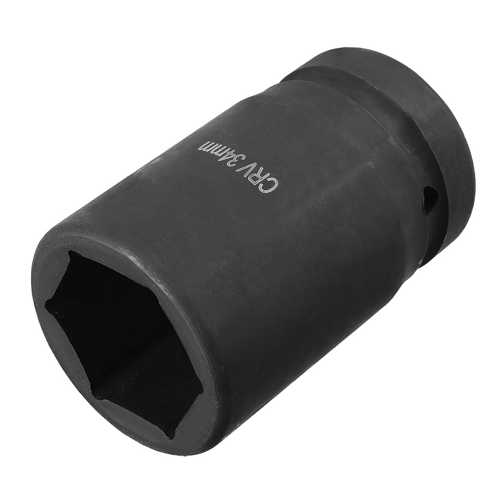 TA-VIGOR 1 Inch Drive by 34mm 6-Point Impact Socket, Durable Reliable CR-V 78mm Length, Standard Metric Sizes for Home Car Repair