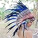 Novum Crafts Feather Headdress | Native American Indian Inspired | Blue
