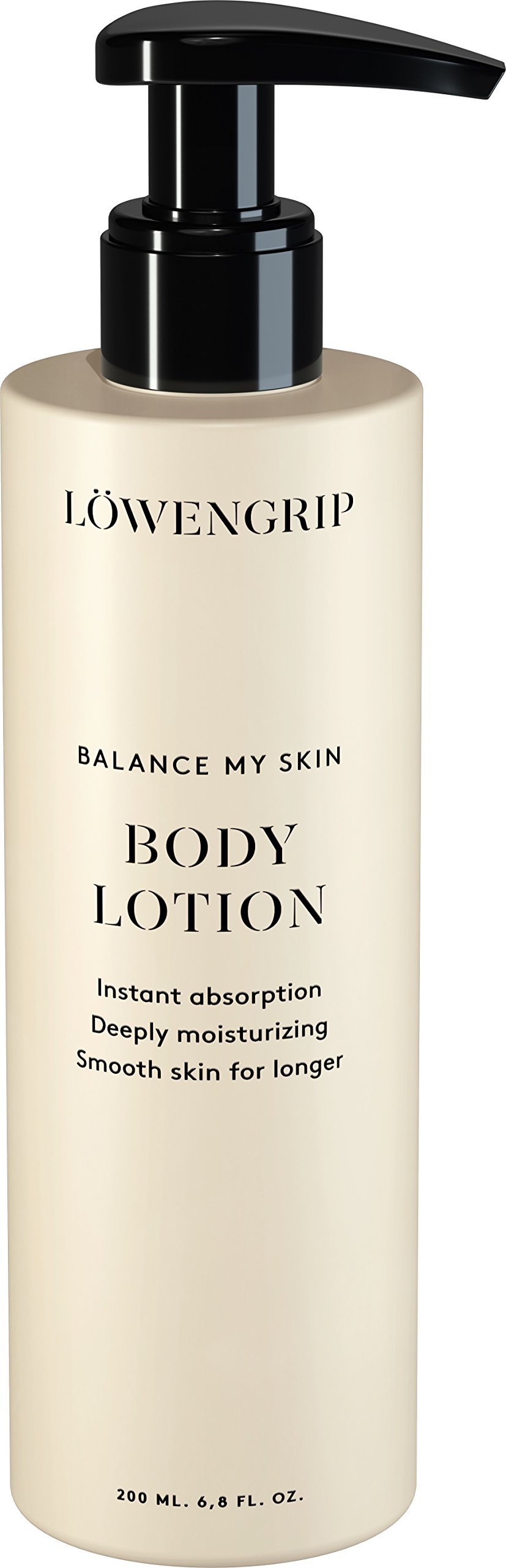 Löwengrip, Balance My Skin Body Lotion – Shea Nut. Quick & fast absorption. Intense hydration & nourishment. Sweden’s Fastest Growing Beauty Brand. All skin types + sensitive skin. 200 ml