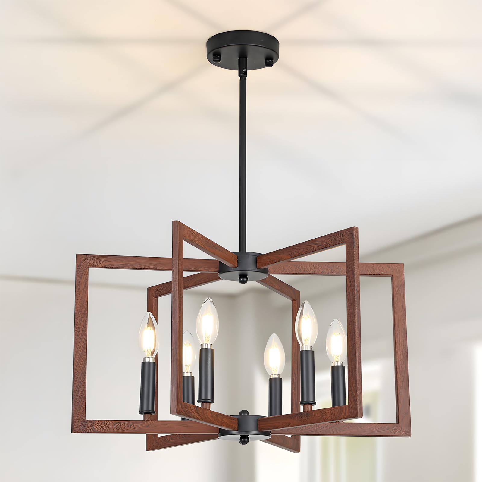 MeiShiDeng 22" Farmhouse Chandeliers for Dining
