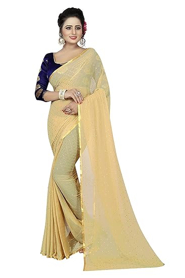 Hasti Pure Nazamin Gold Print With Jaqaurd Blouse Piece