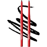 FACESCANADA Magneteyes Eyeliner - Black, Waterproof, Smudge Proof | 24HR Long-Lasting Eye Pencil, Intense Pigment, One Stroke Glide, Deep Matte Finish, Almond Oil &amp; Vitamin E, 0.35g (Pack of 2)
